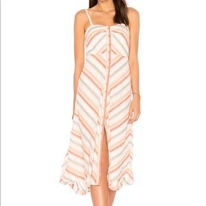 NWT Free People “striking” striped midi dress